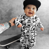 Organic Ribbed Set in Cool Kid