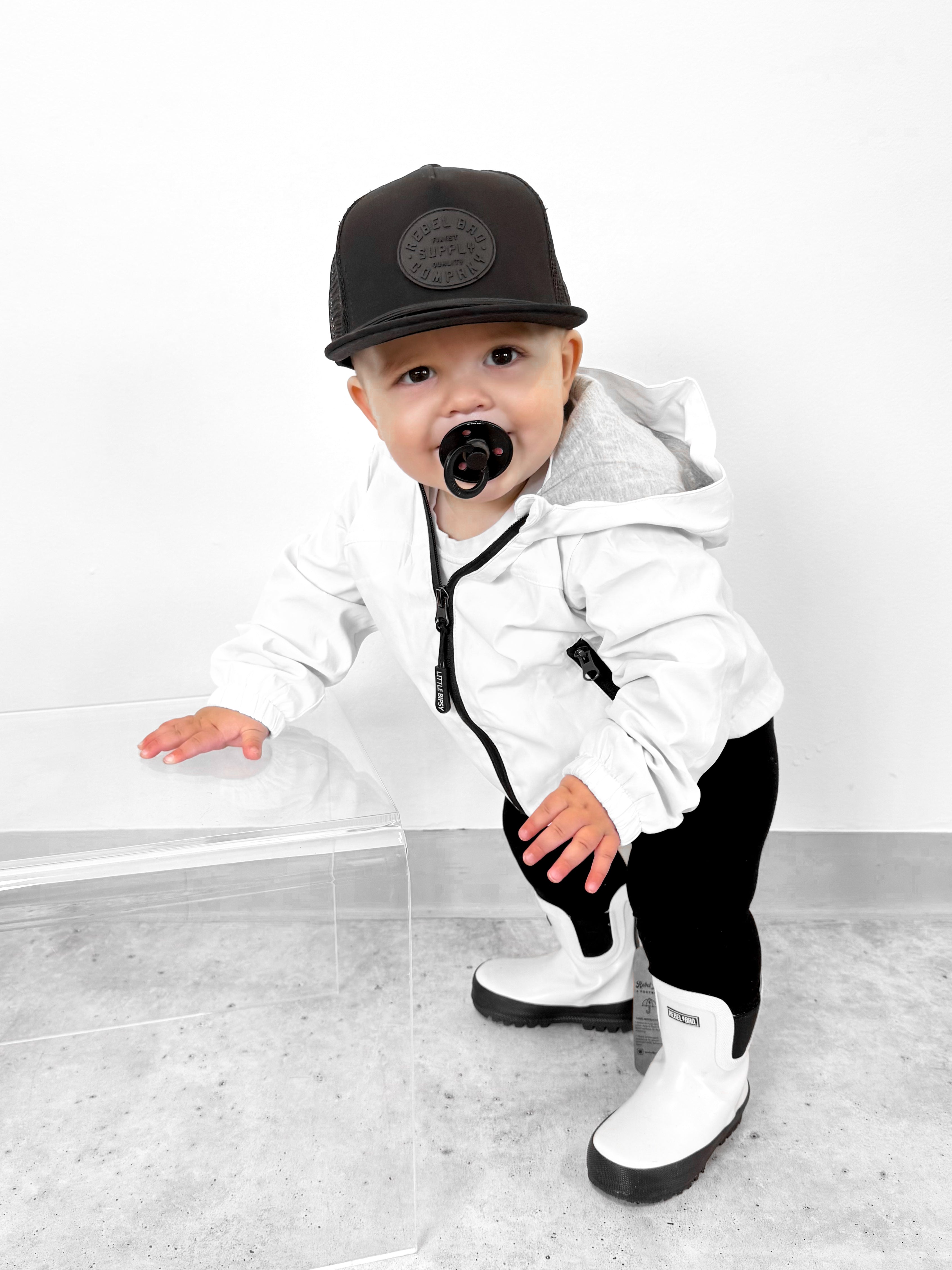 RB x LB The Core-Classic Midi Boot in Black / White - Rebel Bro