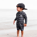 UPF50+ Swim Romper in Long Live Boyhood