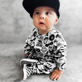 Organic Ribbed Set in Cool Kid