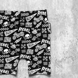 Bamboo Biker Shorts in Live Fast
