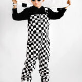 The Live Fast Checkered Overall in Venice - Rebel Bro