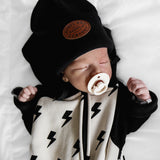 Hooded Fleece Romper in Bowie (PREORDER)