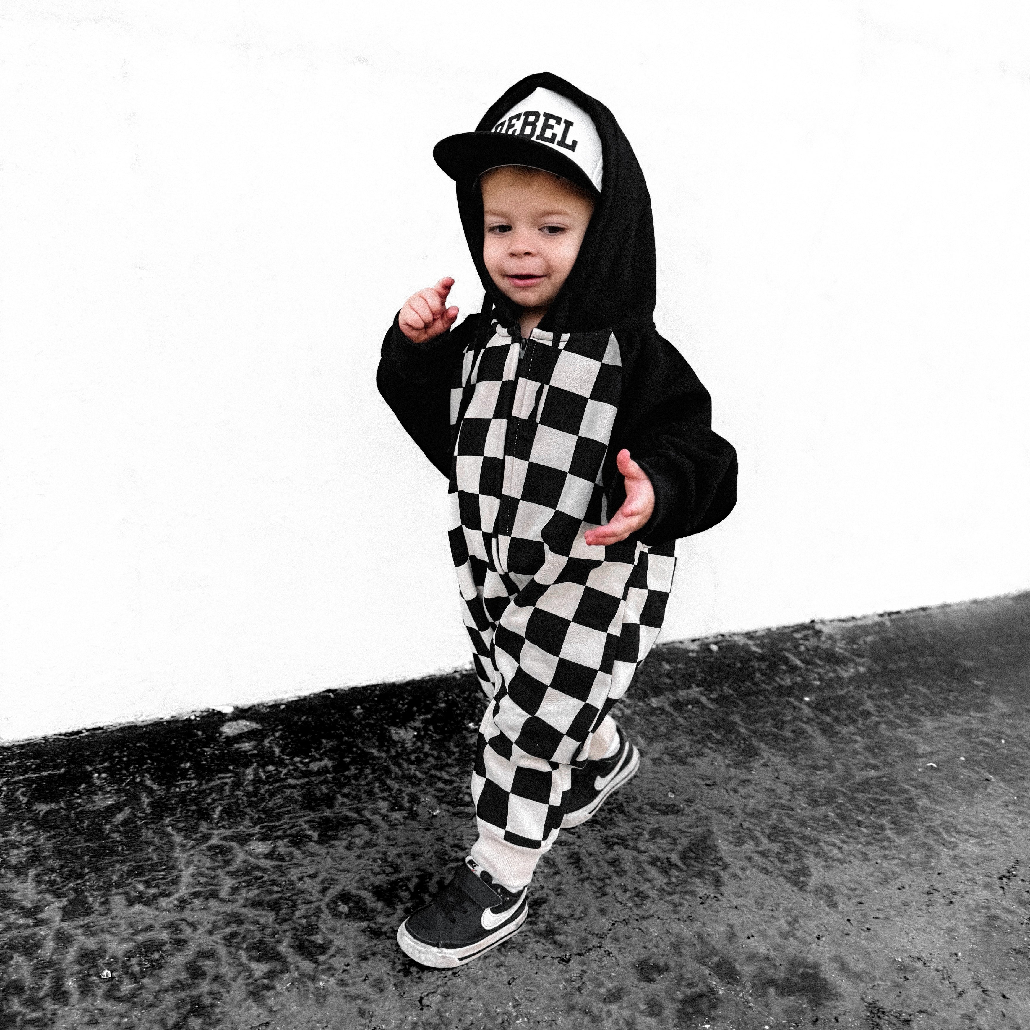 Hooded Rebel Romper in Venice (FINAL SALE) - Rebel Bro
