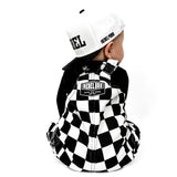 The Live Fast Checkered Overall in Venice - Rebel Bro
