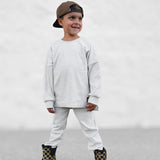 Organic Ribbed Set in Oat