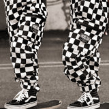 The Live Fast Checkered Overall in Venice - Rebel Bro