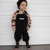 Overalls in Black Corduroy (PREORDER)