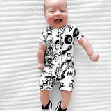 Bamboo Zippy Shortie in Cool Kid
