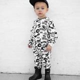 Organic Ribbed Set in Cool Kid