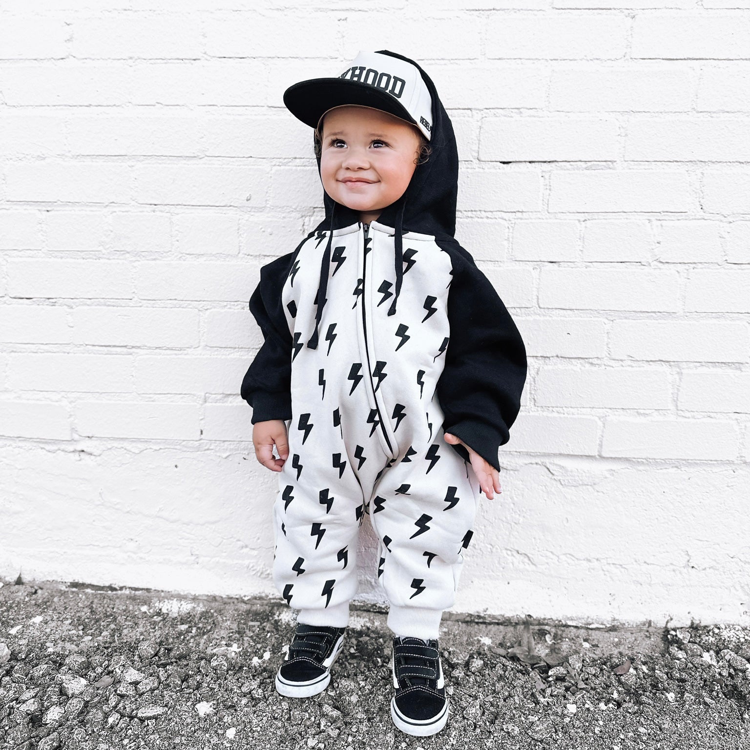 Hooded Rebel Romper in Bowie (FINAL SALE) - Rebel Bro