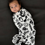Bamboo Stretch Swaddle in Cool Kid