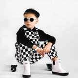 The Live Fast Checkered Overall in Venice - Rebel Bro