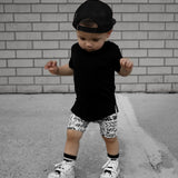 Bamboo Biker Shorts in Urban Drip