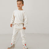 Organic Ribbed Set in Oat