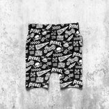 Bamboo Biker Shorts in Live Fast