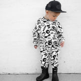Organic Ribbed Set in Cool Kid
