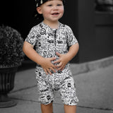 Bamboo Zippy Shortie in Urban Drip