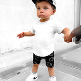 Bamboo Biker Shorts in Cobain