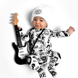 Bamboo Zippy Sleeper in Cool Kid
