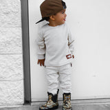 Organic Ribbed Set in Oat (COMING SOON)