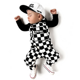 The Live Fast Checkered Overall in Venice - Rebel Bro