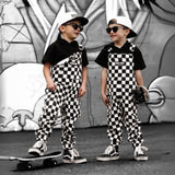 The Live Fast Checkered Overall in Venice - Rebel Bro