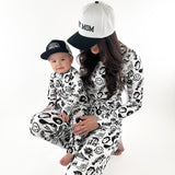 Women’s Bamboo Henley Two Piece Set in Cool Kid