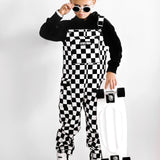 The Live Fast Checkered Overall in Venice - Rebel Bro