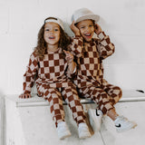 Organic Ribbed Set in Spiced Cider + Graham