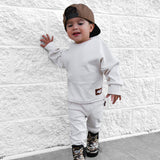 Organic Ribbed Set in Oat