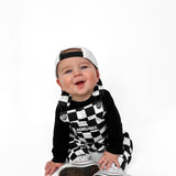 The Live Fast Checkered Overall in Venice - Rebel Bro