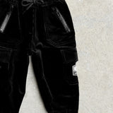 Cargo Pants in Black Corduroy (PREORDER)
