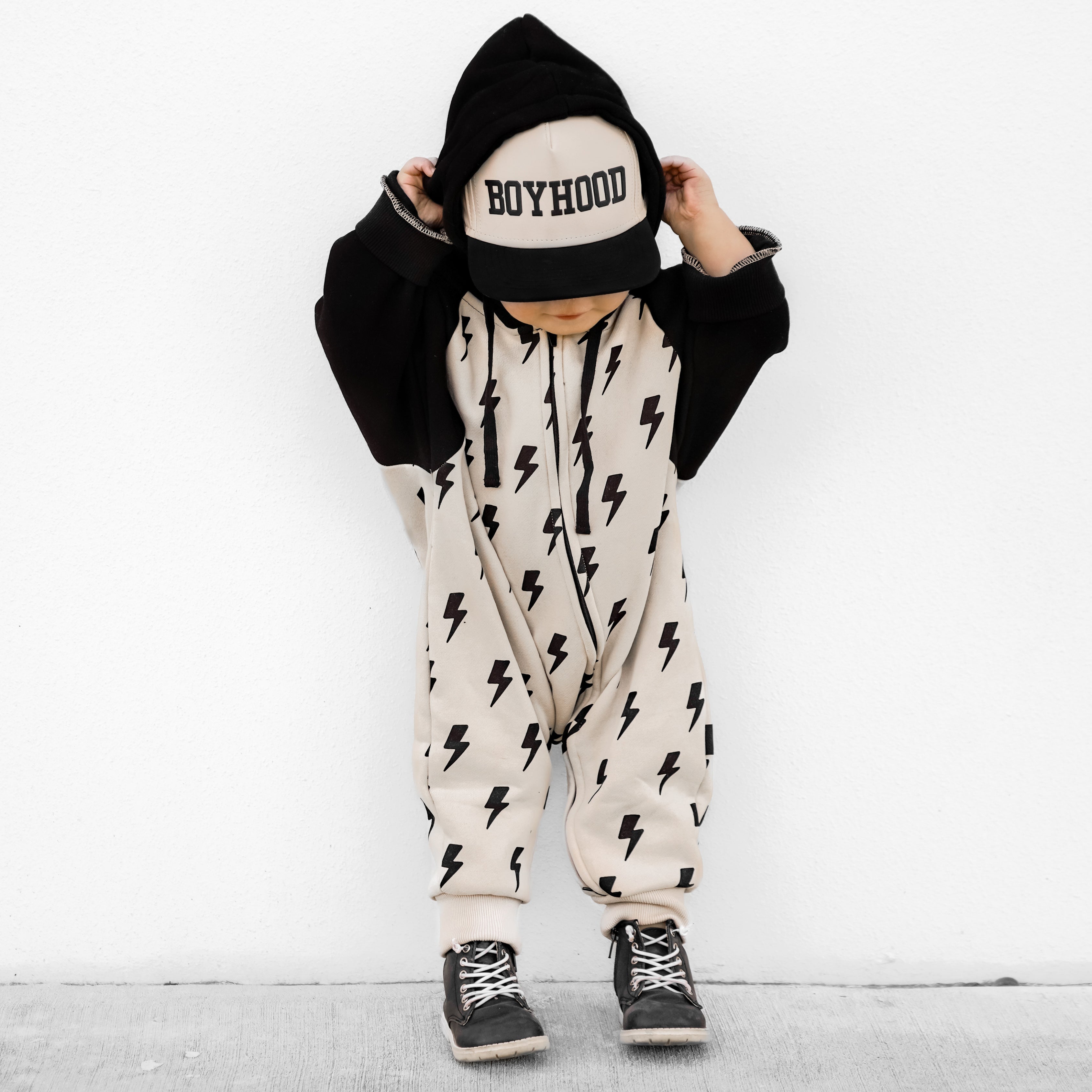 Hooded Rebel Romper in Bowie (FINAL SALE) - Rebel Bro