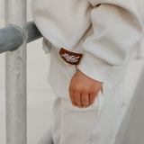 Organic Ribbed Set in Oat