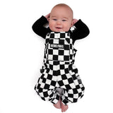 The Live Fast Checkered Overall in Venice - Rebel Bro