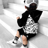 Short Sleeve Hoodie in Cool Kid