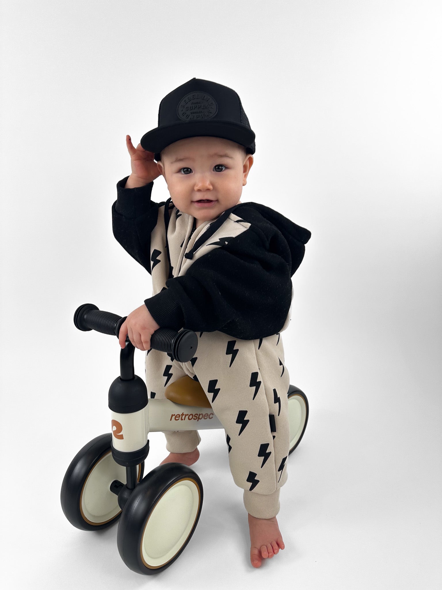 Hooded Rebel Romper in Bowie (FINAL SALE) - Rebel Bro
