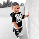Short Sleeve Hoodie in Cool Kid