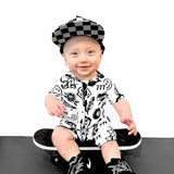Bamboo Zippy Shortie in Cool Kid