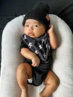 Image of Bamboo Bandana Bib (4 Pack) in Rebel Black - Rebel Bro
