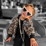 Bomber Jacket in Ava (Leopard)