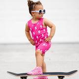 Tank + Biker Two Piece Set in Hottest Pink x Jagger