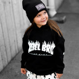 Relaxed Fit Hoodie in Rebel Bro x Live Fast Flames