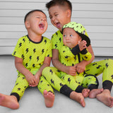 Bamboo Zippy Sleeper in Neon Electric Lime x Jagger