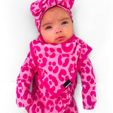 Bamboo Bow in Bubble Gum Leopard