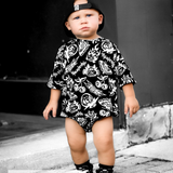Bamboo Bubble Romper in Bad Boy [Midnight Edition]