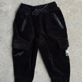 Cargo Pants in Black Corduroy (PREORDER)