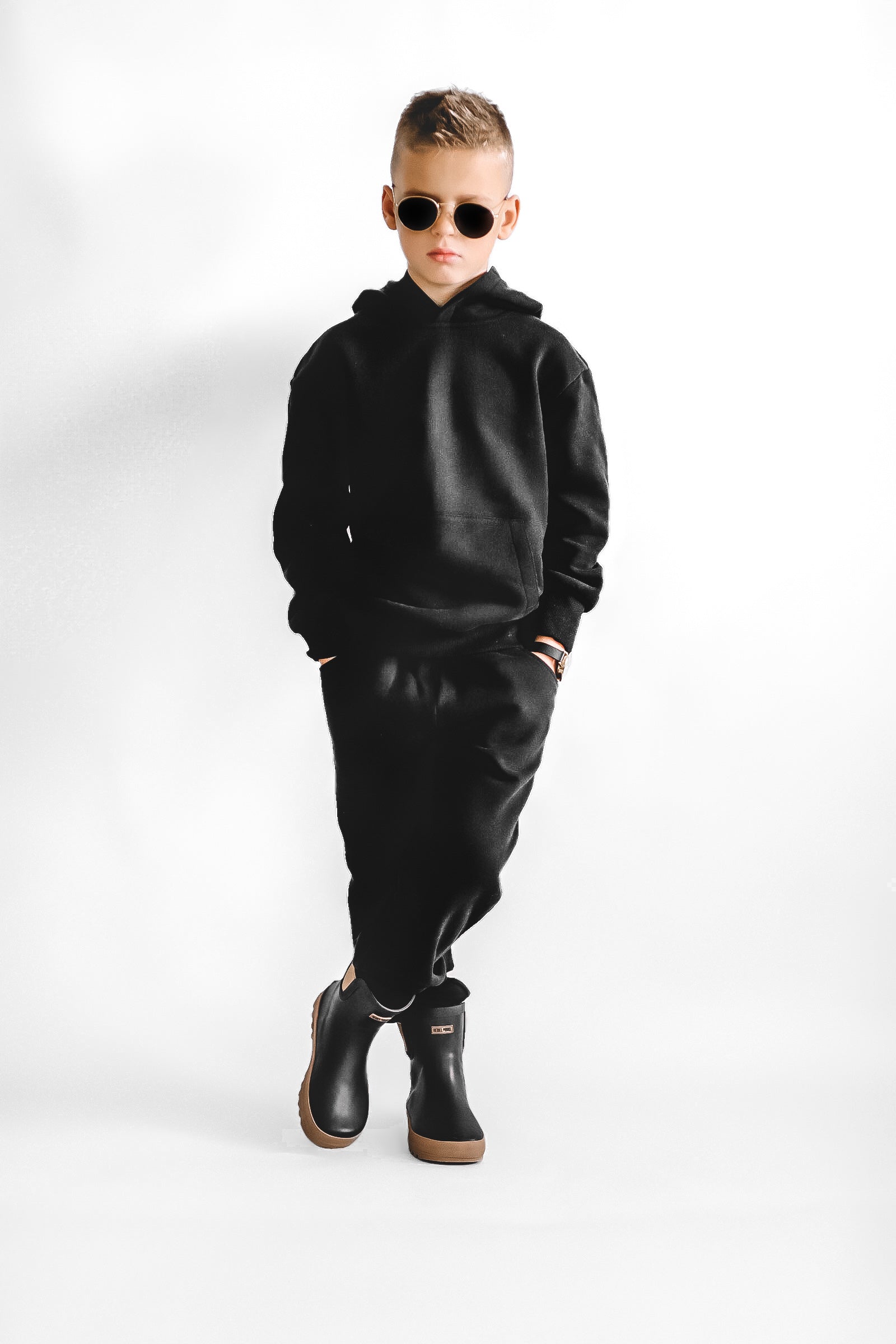 The Core-Classic Midi Boot in Black / Taupe