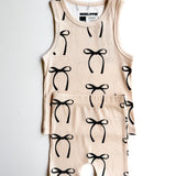 Tank + Biker Two Piece Set in Lana (Bows)